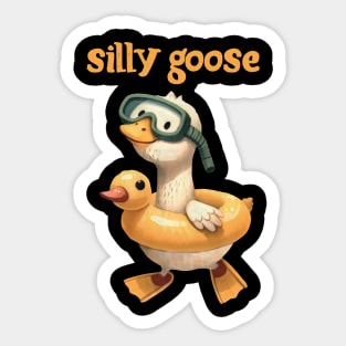 Silly goose Sticker